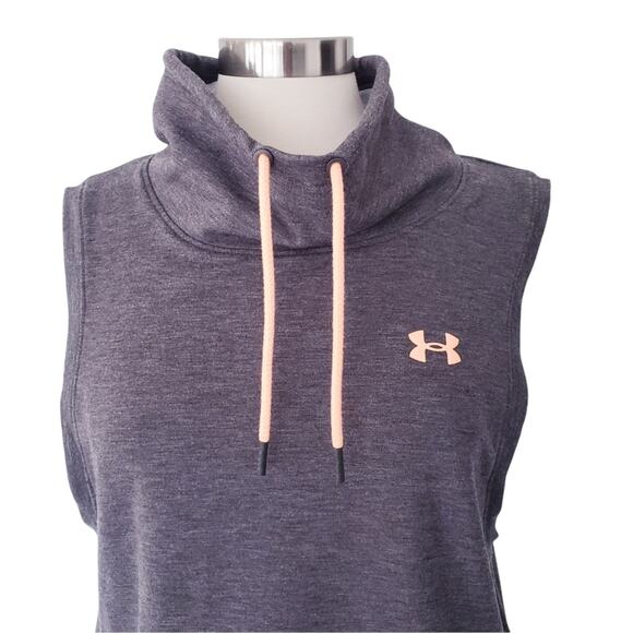 Under Armour Featherweight Cowl Pullover Muscle Hoodie Size Large - Picture 3 of 10